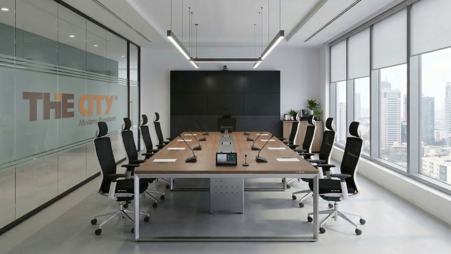 Thiết Kế Boardroom Cho Phòng Họp: Tối Ưu Công Năng Bàn Họp 10 Người
